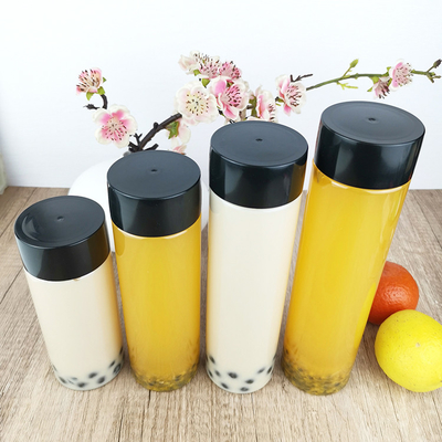 O tampão de parafuso 0.5L alto e delgado range recipientes vazios do produto comestível com tampões