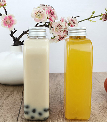 Garrafas bebendo plásticas lisas de Juice Milk 400ml com tampão