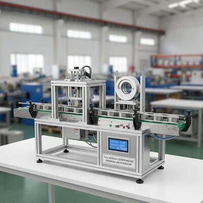 Diâmetro de vedação 45mm 130mm Máquina de vedação automática totalmente automática Máquina de vedação automática Potência nominal 0,14KW Adequado para integração de linha de embalagem