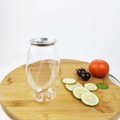 frascos de 500ml Olive Shape Empty Bottles Plastic com loção fácil da tampa da tração