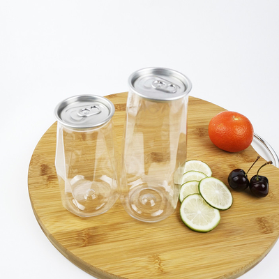 o recipiente 380ml vazio plástico engarrafa sucos de Diamond Shape For Cold Pressed
