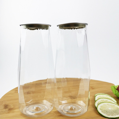 Latas do armazenamento do alimento dos bens secos 0.5L com produto comestível instantâneo das tampas