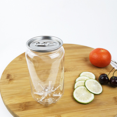 As latas plásticas de um armazenamento de 0,45 litros secaram garrafas plásticas do alimento com tampas instantâneas