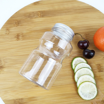 Latas transparentes do armazenamento do alimento 500ml com tampões Ring Bucket Shape
