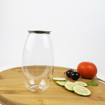 Sais de banho plásticos da tampa de Olive Shape With Easy Pull das garrafas de água de 0,5 litros