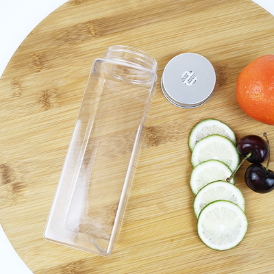 As latas plásticas Leakproof do armazenamento do quadrado do alimento para bebidas molham o suco