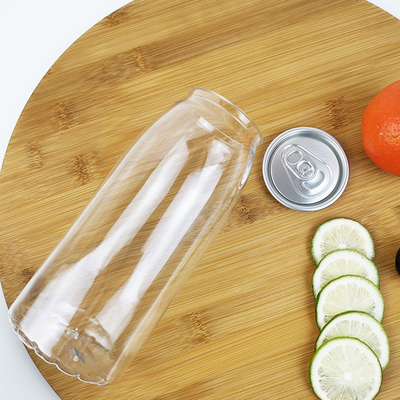 Frascos claros do recipiente de alimento 650ml com produto comestível instantâneo Juice Bottles das tampas