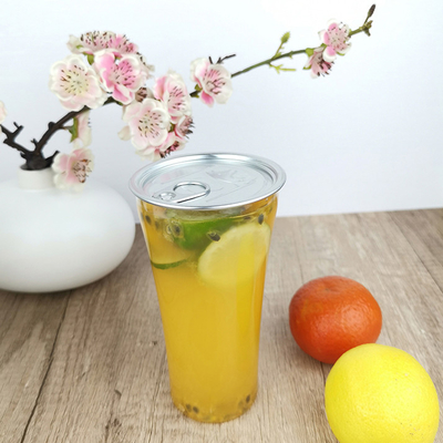 As bebidas cancelam a garrafa 400ml bebendo descartável plástica com tampas instantâneas circularmente