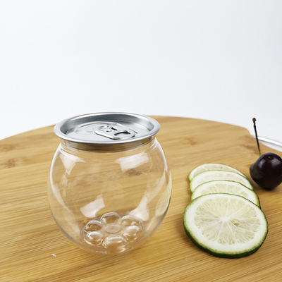 garrafas de água do PLA 0.21L com tampa fácil de alumínio Juice Smoothies Tea da tração