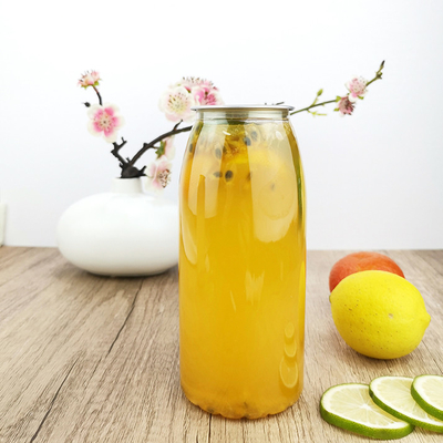 Garrafas 650ml bebendo descartáveis plásticas do leite com tampas instantâneas