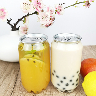 produto comestível vazio cilíndrico de 0.35L Juice Bottles With Snap Lids