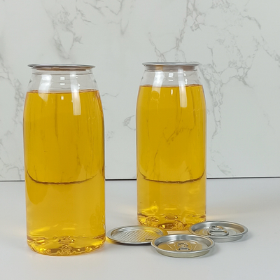 O recipiente plástico de produto comestível 500ml engarrafa com tampa das latas para ordenhar frio - sucos pressionados