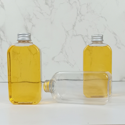 Garrafas plásticas lisas do ANIMAL DE ESTIMAÇÃO 400ml com os frascos plásticos claros Juice Milk dos tampões