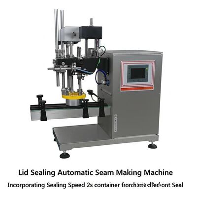 Fecho de tampa Máquina automática de fabricação de costura Incorporando velocidade de vedação 2s recipiente Ideal para vedação automática de recipientes